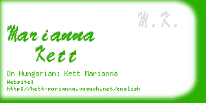 marianna kett business card